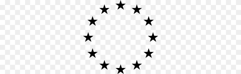 Black Circle Stars Clip Art, Gray Free Transparent Png