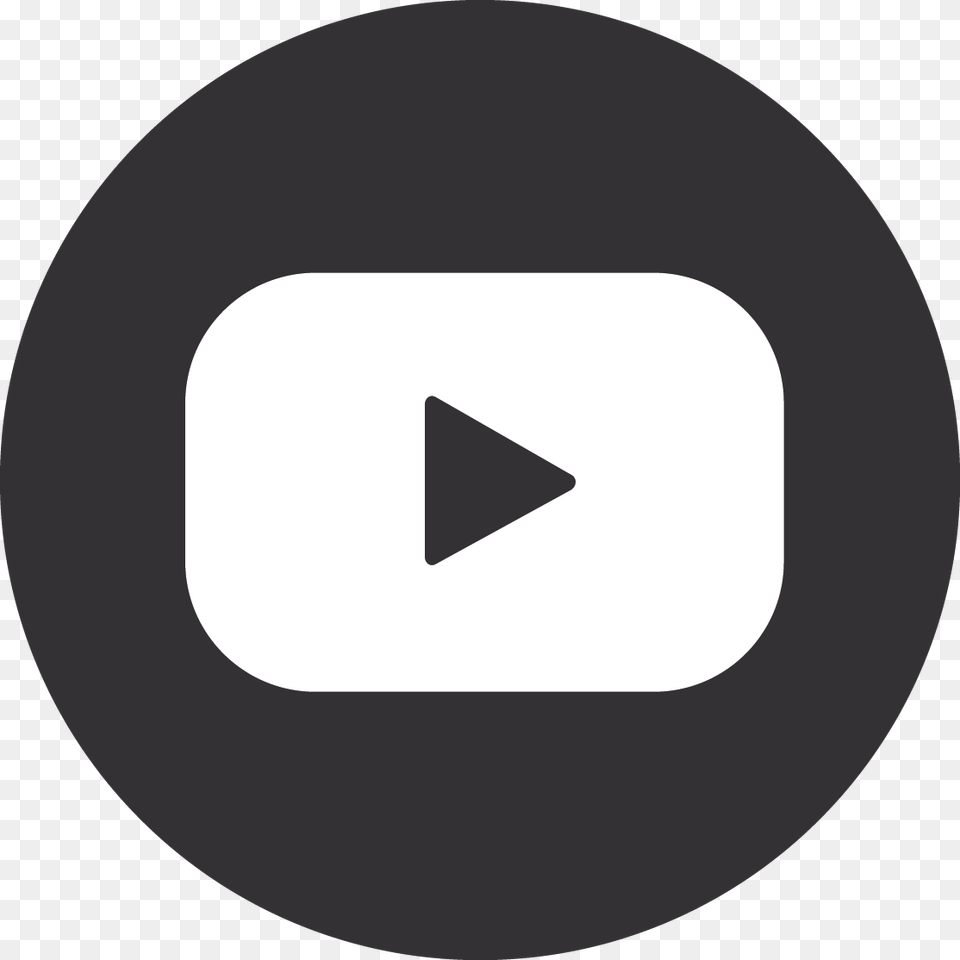 Black Circle Youtube Icon Black Youtube Logo, Disk Free Png Download