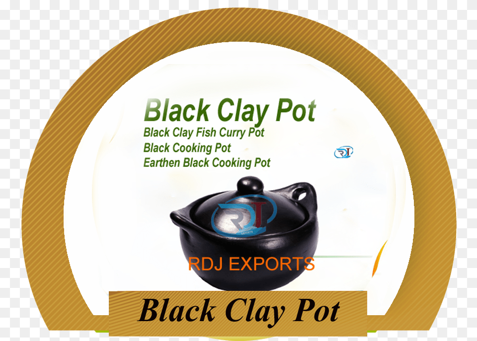 Black Clay Fish Curry Pot Black Cooking Pot Earthen Circle, Cookware, Food, Meal, Dish Free Png Download