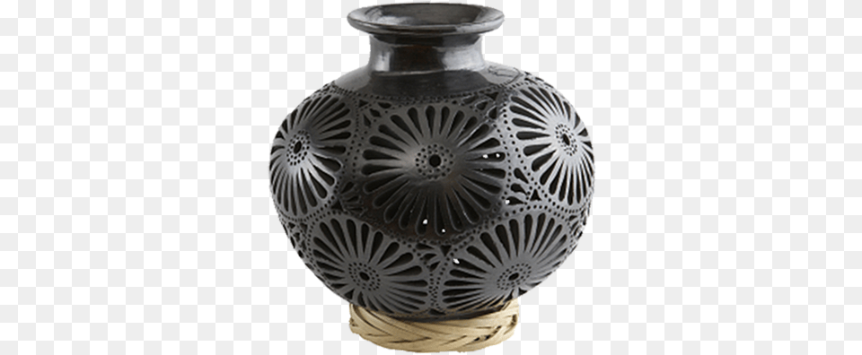 Black Clay Vase Black Clay Pottery From Oaxaca, Jar, Urn, Chandelier, Lamp Png