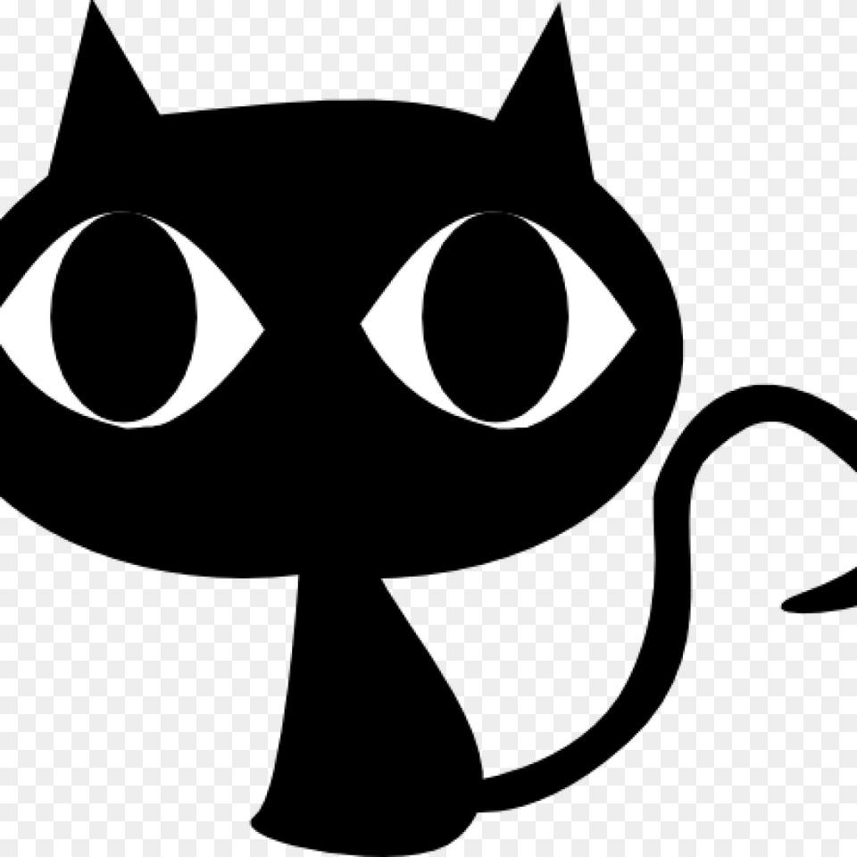 Black Clipart Black Cat Head Clipart Science Clipart Easy Black Cat Cartoon Png