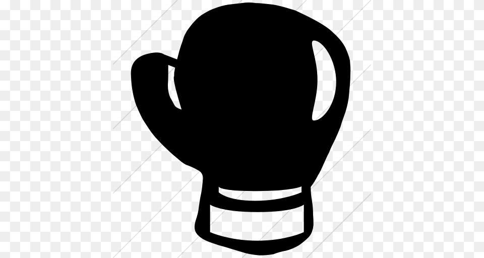 Black Clipart Boxing Glove, Gray Free Transparent Png