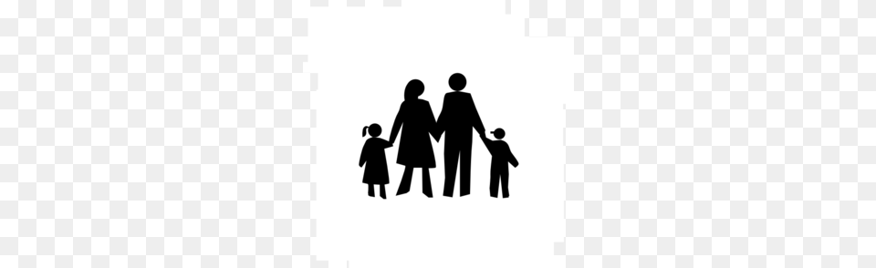 Black Clipart Family, Silhouette, Body Part, Person, Hand Png