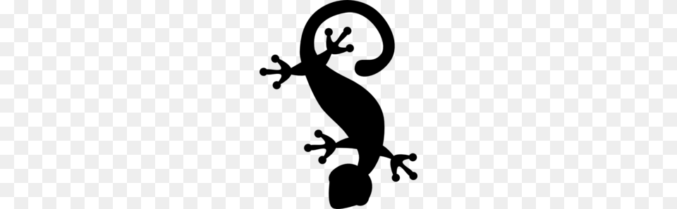 Black Clipart Gecko, Gray Png