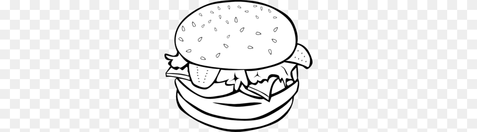 Black Clipart Hamburger, Burger, Food, Clothing, Hardhat Free Png Download