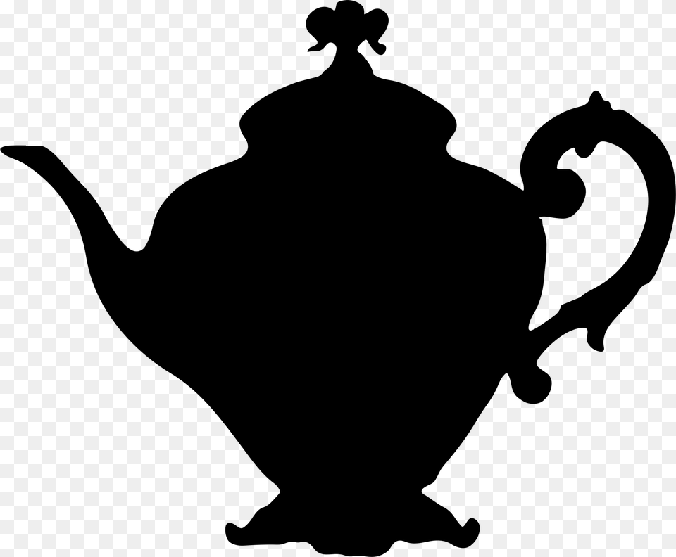 Black Clipart Teapot, Gray Free Png Download