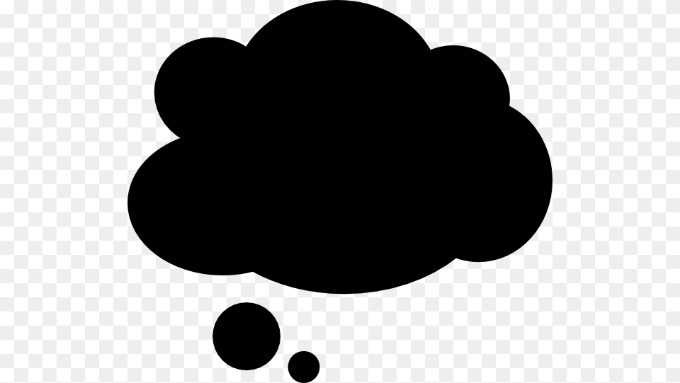 Black Cloud Clipart, Silhouette, Stencil Free Png Download