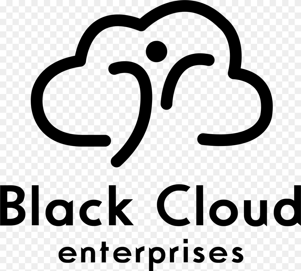 Black Cloud Enterprises Line Art, Gray Free Png Download