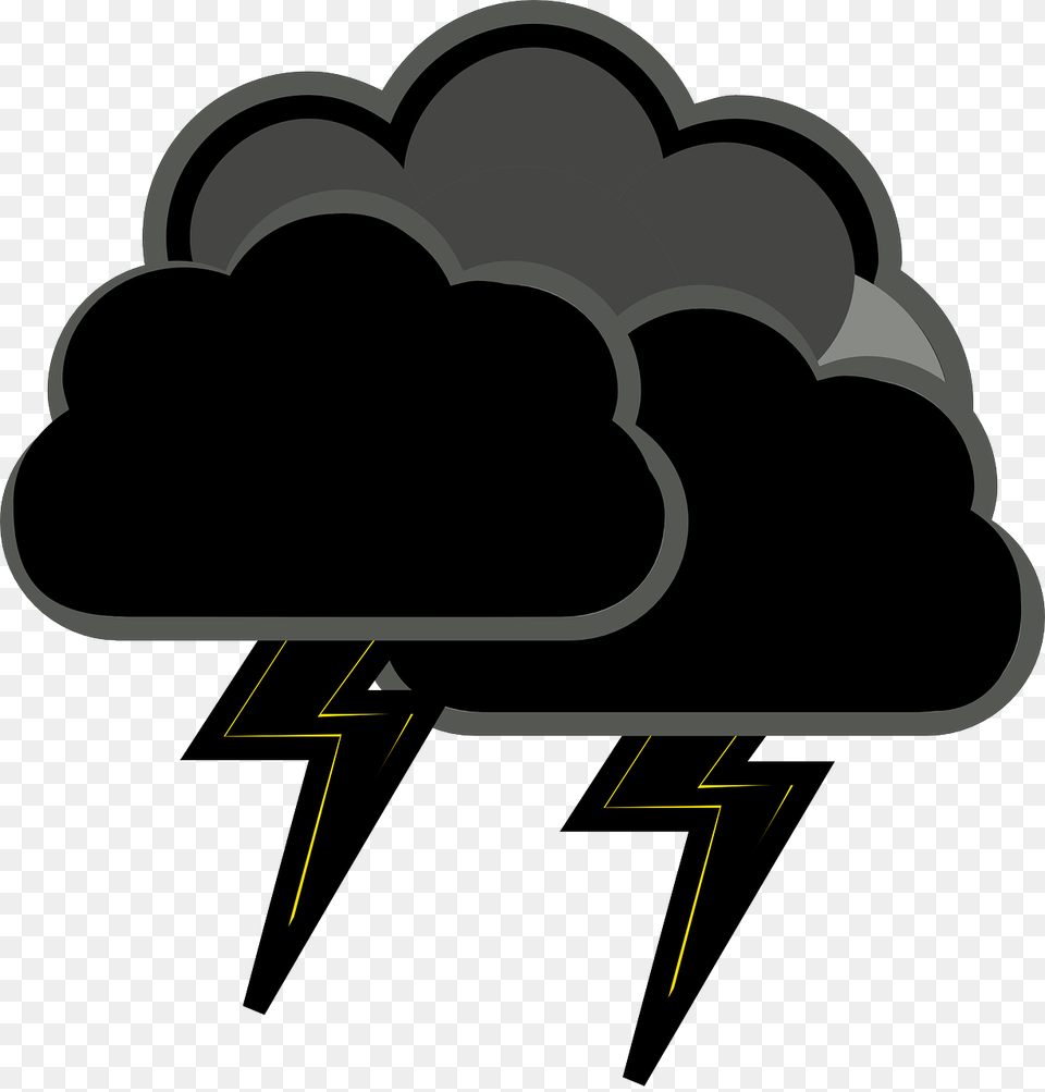 Black Cloud With Lightning, Body Part, Hand, Person, Ammunition Free Png