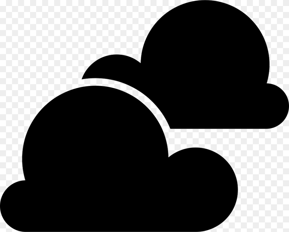 Black Clouds On White Black Clouds Clip Art, Stencil, Silhouette, Clothing, Hat Png Image