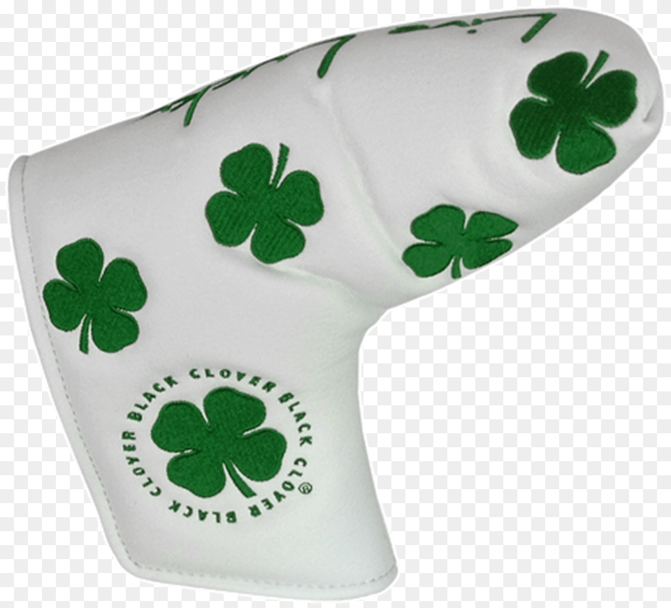 Black Clover All Over Clover Putter Cover Black Clover, Cushion, Home Decor, Clothing, Glove Free Png Download