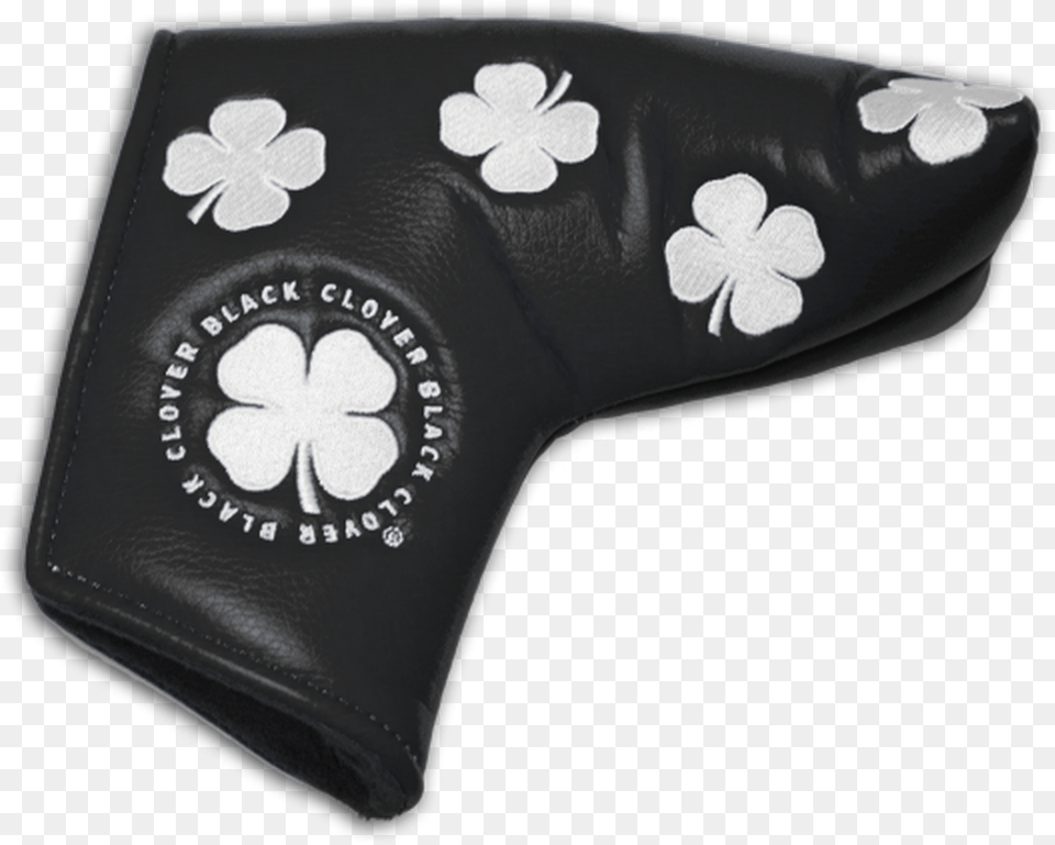 Black Clover All Over Clover Putter Cover Coin Purse, Clothing, Cushion, Glove, Home Decor Png