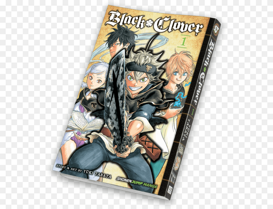 Black Clover Manga Vol, Book, Comics, Publication, Adult Free Png