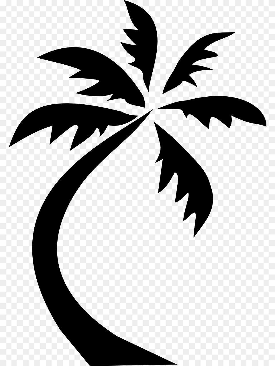 Black Coconut Tree Clipart, Nature, Night, Outdoors Free Png Download