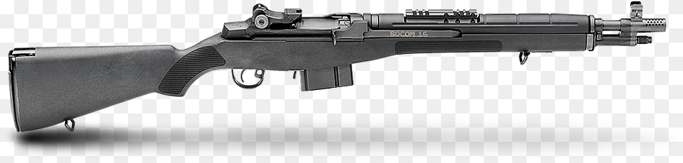 Black Composite Stock Socom 16 M1a Rifle With Parkerized Springfield Socom, Firearm, Gun, Weapon, Shotgun Png