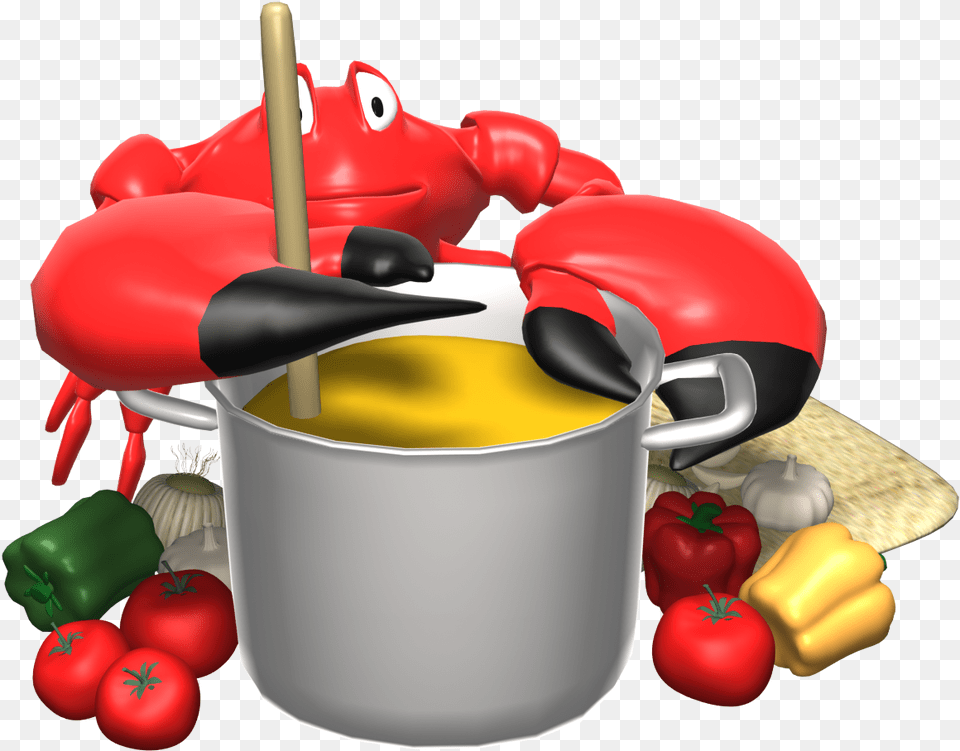 Black Cooking Pan Bite Me Crab Soup Clipart, Food, Meal, Dish Free Png Download