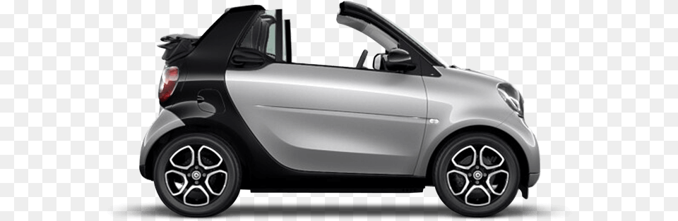 Black Cool Silver Smart Fortwo Convertible White With Orange Uk, Car, Transportation, Vehicle, Alloy Wheel Free Png
