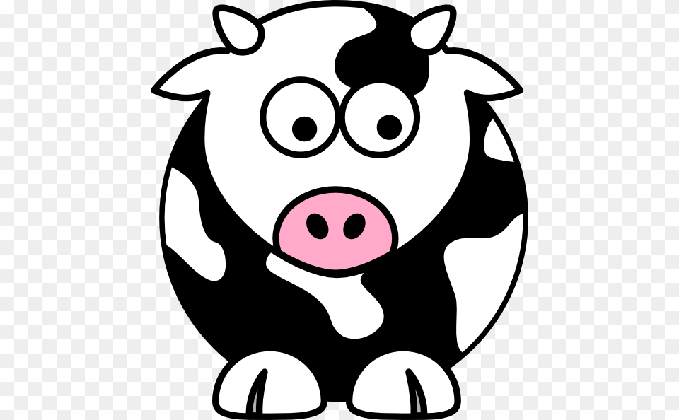 Black Cow Clip Art, Stencil, Animal, Mammal, Pig Free Png Download