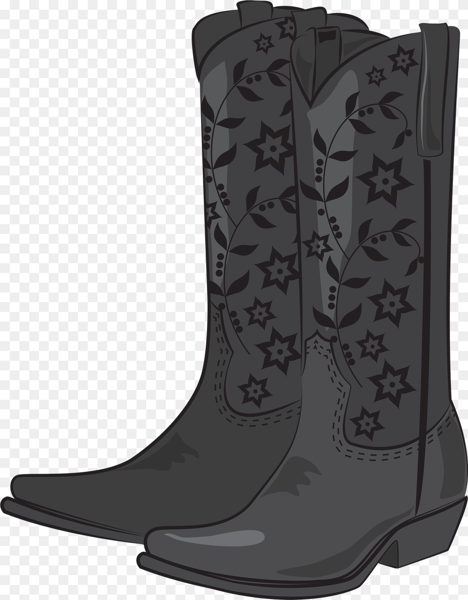 Black Cowboy Boots Clipart Black Cowboy Boots Clipart, Boot, Clothing, Footwear, Cowboy Boot Free Png