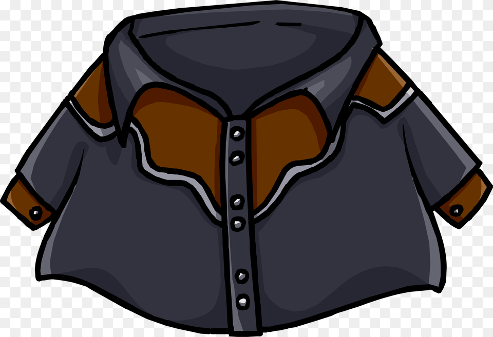 Black Cowboy Shirt Clothing Icon Id 843 Sweater, Cape, Person Free Transparent Png