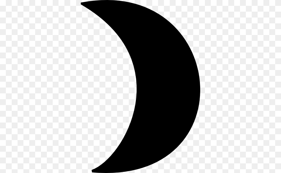 Black Crescent Moon Clip Art, Astronomy, Nature, Night, Outdoors Free Png Download