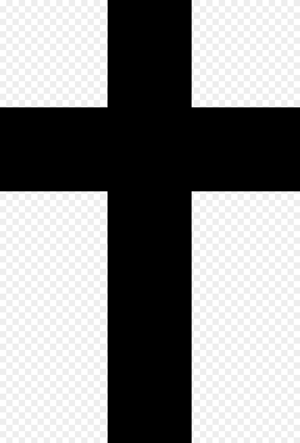 Black Cross Silhouette Design, Symbol Free Png Download