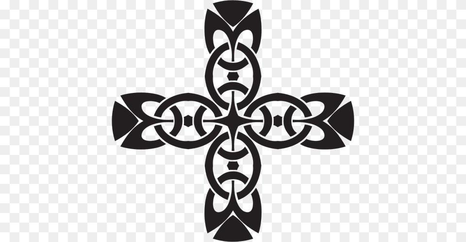 Black Cross Vector Image, Symbol, Nature, Outdoors, Snow Free Png