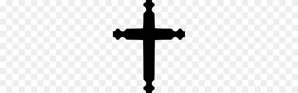 Black Cross With Decorated Ends, Symbol Png