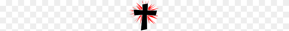 Black Cross With Red Flare, Symbol Free Transparent Png