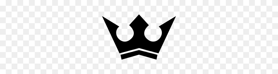 Black Crown Icon, Gray Free Png Download