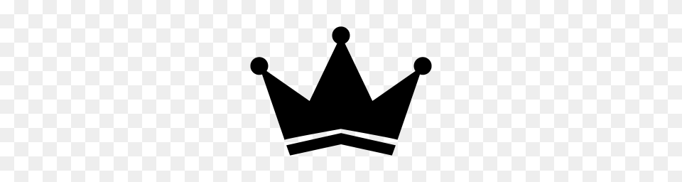 Black Crown Icon, Gray Free Png Download