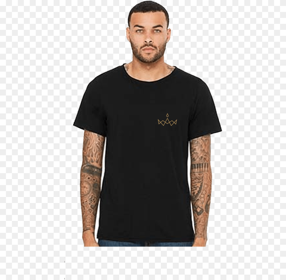 Black Crown Unisex Triblend Tee Misky Amp Stone Good Times Only Pin Up Doll Left, Clothing, Person, Skin, Sleeve Free Png Download