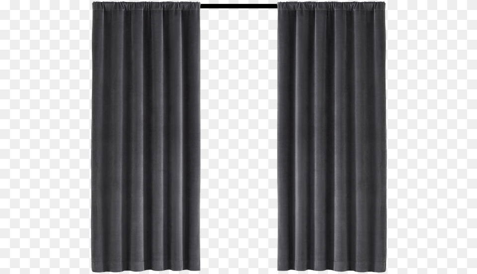 Black Curtains, Curtain, Home Decor Png Image