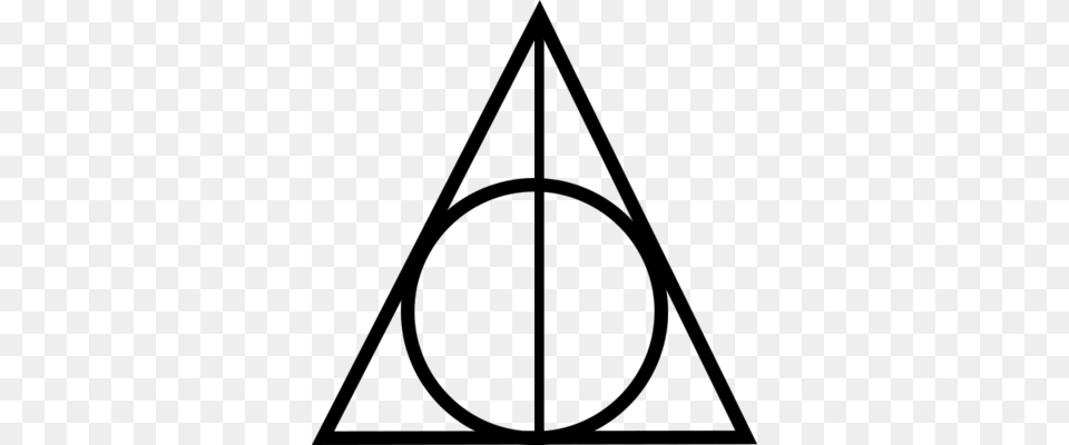 Black Deathly Hallows And Harry Potter Image Reliquias De La Muerte Simbolo, Gray Free Png Download