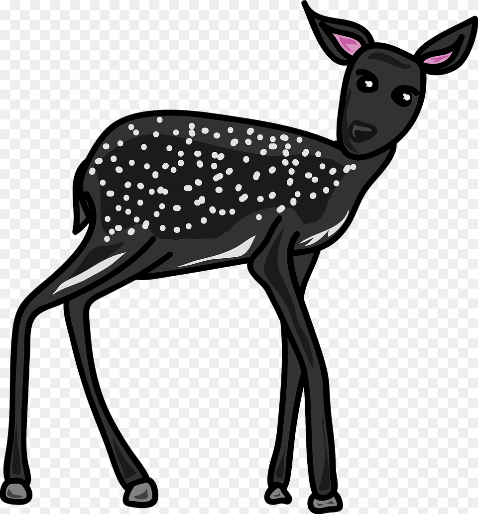 Black Deer Clipart, Animal, Mammal, Wildlife, Kangaroo Png