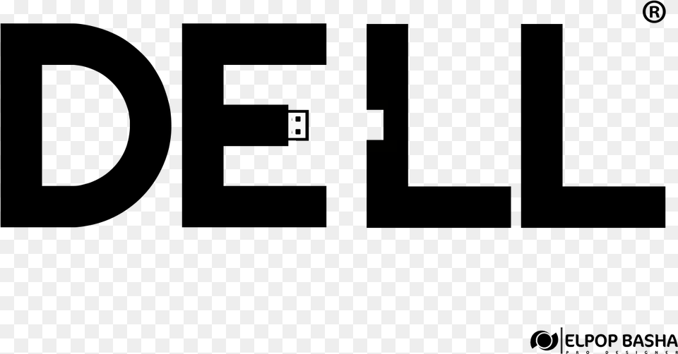 Black Dell Group Usb Logo Graphics Png Image