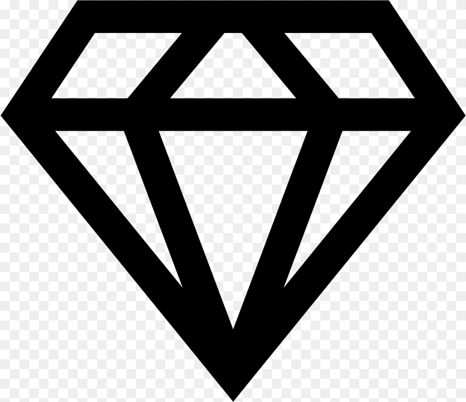 Black Diamond Favicon R, Gray Png Image