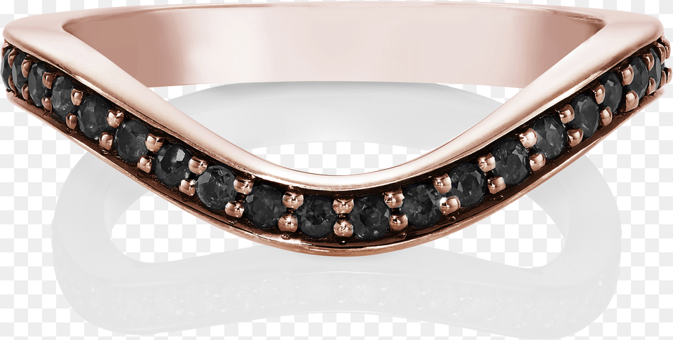 Black Diamond Keeper Eternity Ring 18ct Rose Gold Bangle, Accessories, Jewelry, Gemstone, Baby Png