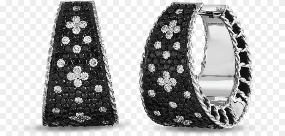 Black Diamond Pave Earings, Accessories, Gemstone, Jewelry, Platinum Free Png Download