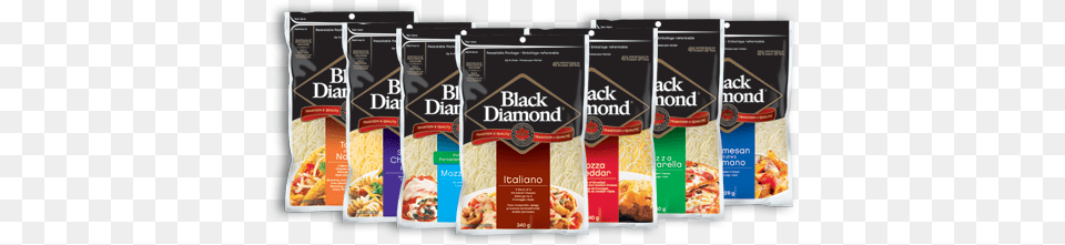 Black Diamond Shredded Cheese Packaging Update Black Diamond Shredded Cheese, Advertisement, Poster, Food, Noodle Free Transparent Png