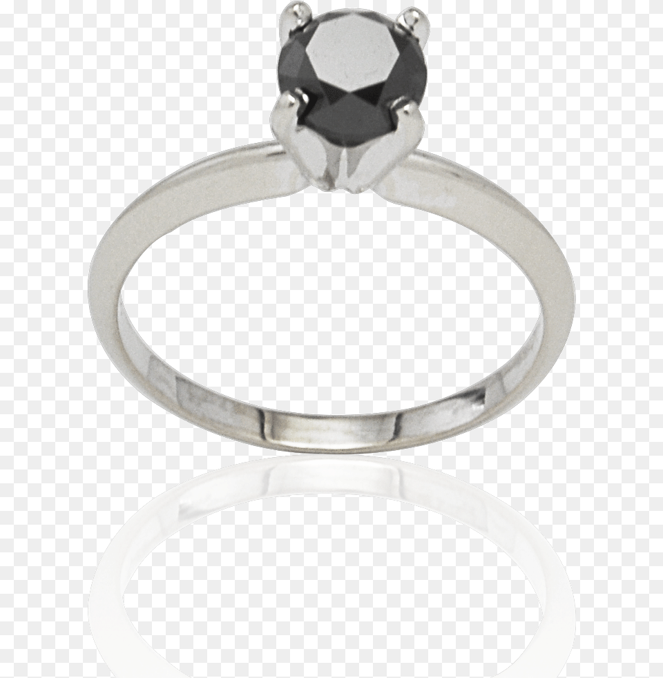 Black Diamond Solitaire Ring Add To Wishlist Engagement Ring, Accessories, Silver, Jewelry, Football Png