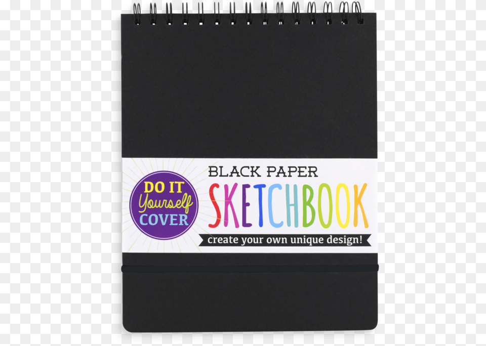Black Diy Cover Sketchbook Black Art Paper By Ooly Black Diy Cover Sketchbook, Text, Diary Png