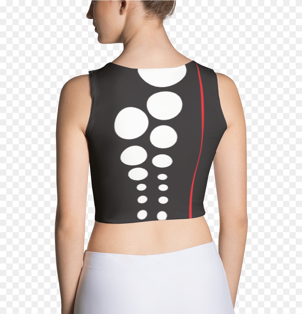 Black Dots Sublimation Cut Amp Sew Crop Top Crop Top, Adult, Person, Woman, Female Free Png