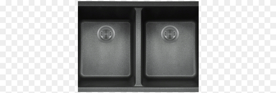 Black Double Equal Bowl Trugranite Kitchen Sink Polaris Sinks P208 Double Basin Undermount Kitchen, Double Sink Free Png Download