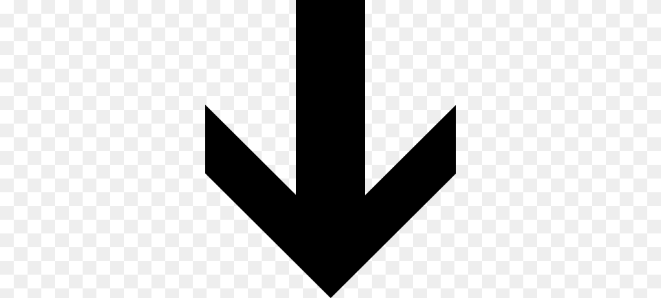 Black Down Arrow, Gray Png Image