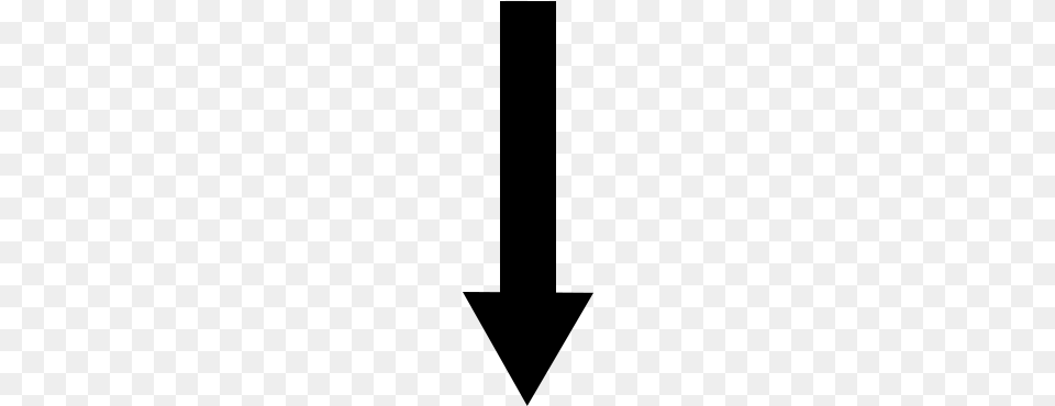 Black Down Arrow Sign, Gray Free Png Download
