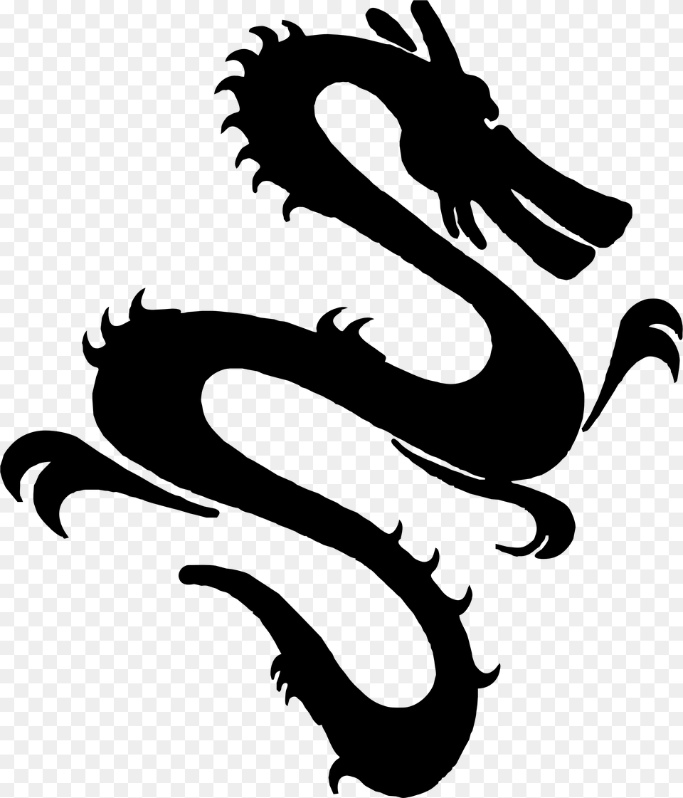 Black Dragon Clip Art, Gray Free Transparent Png