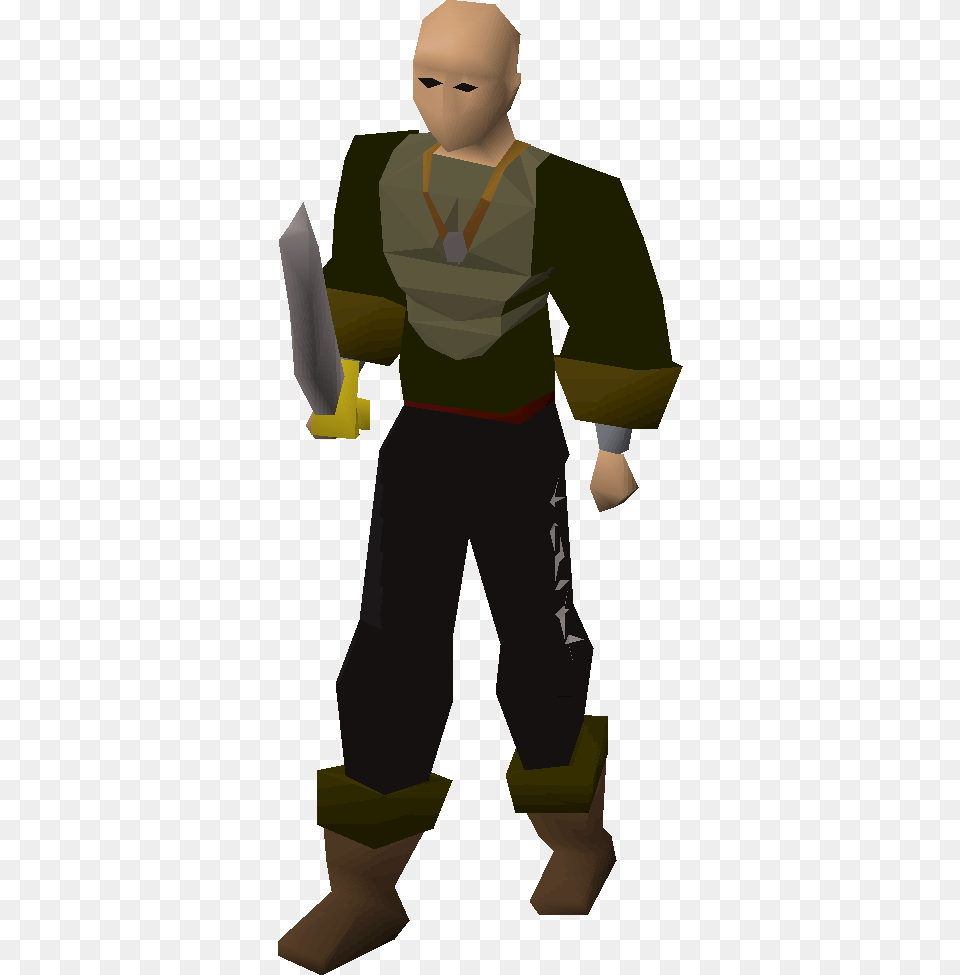 Black Dragonhide Armor Osrs, Person, Clothing, Pants, Face Free Transparent Png
