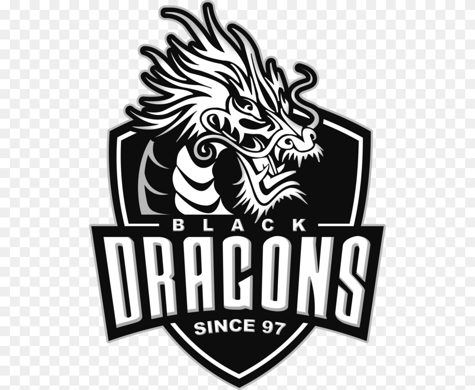 Black Dragons Esports, Logo, Emblem, Symbol Png