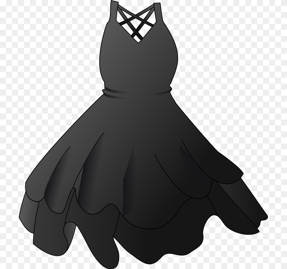 Black Dress Clip Arts Download, Clothing, Fashion, Formal Wear, Gown Png